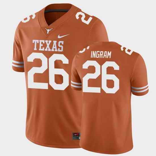 Men Texas Longhorns Keaontay Ingram College Football Texas Orange Game Jersey